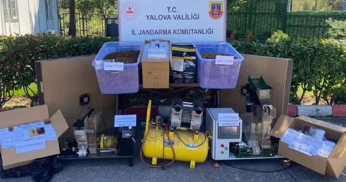 Yalova da kaçak tütün operasyonunda 1 tutuklama