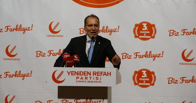 Fatih Erbakan: İktidarın yapacağı en büyük iyilik, vatandaşın önüne erken seçim sandığını koymak Çorum Haberleri
