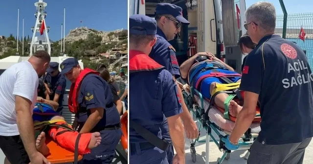 Ulaşımın olmadığı Kaleköy’de yaralı vatandaşa tıbbi tahliye gerçekleştirildi Antalya Haberleri