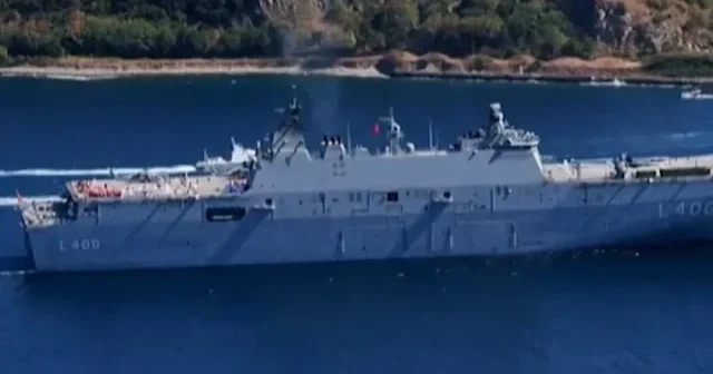 TCG Anadolu TEKNOFEST Mavi Vatan kapsamında İstanbul Boğazı’nda VİDEO İZLE