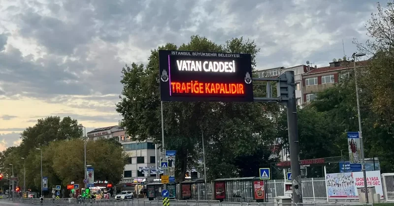 İstanbul da bugün bazı yollar trafiğe kapatıldı