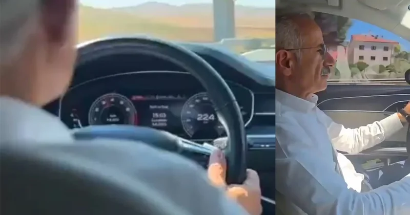 Bakan Uraloğlu hız yaptığı anları paylaştı, sosyal medyadan tepki yağdı Sözcü Gazetesi