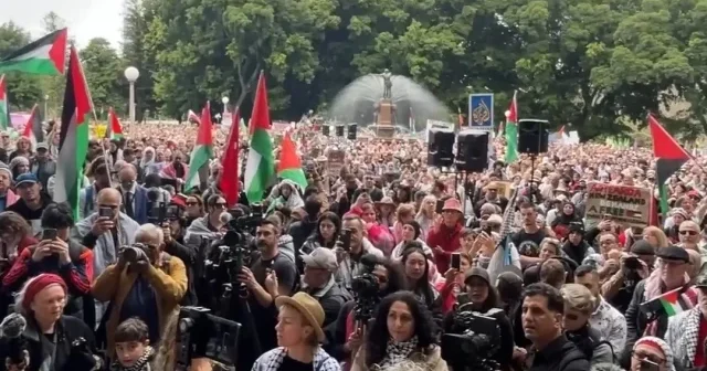 Avustralyalılar Filistin e destek için ülke çapında yürüyüşler düzenliyor VİDEO İZLE