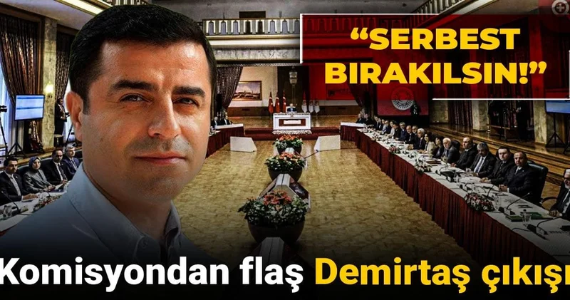 Komisyondan flaş Demirtaş çıkışı: Serbest bırakılsın!