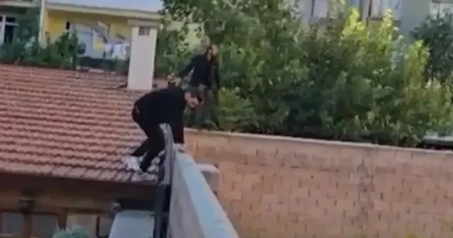 Konya da cezaevi firarisinin yakalandığı anlar kamerada VİDEO İZLE
