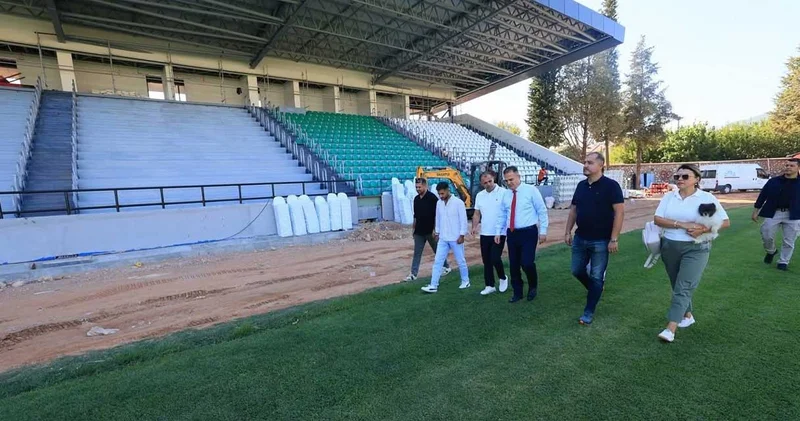 Muğla Atatürk Stadı nda inceleme başlatıldı