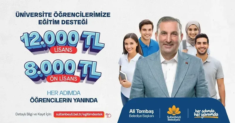 Sultanbeyli Belesiyesi’nden üniversiteyi kazanan gençlere eğitim desteği