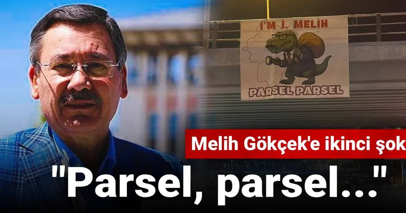 Melih Gökçek e ikinci şok! Vatandaşlar, Ben Melih, parsel parsel pankartı astı
