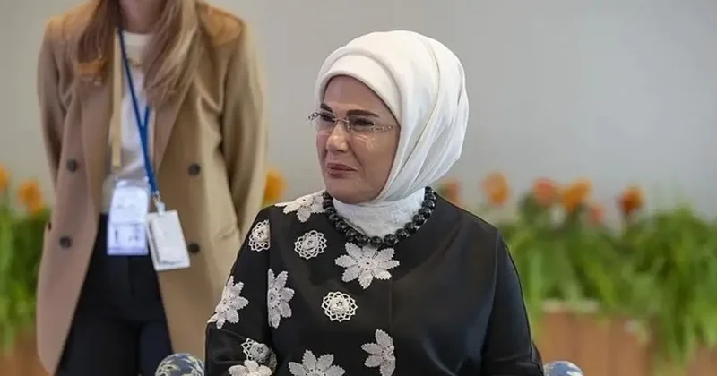 Emine Erdoğan, Melania Trump ın lider eşleri onuruna verdiği resepsiyona katıldı