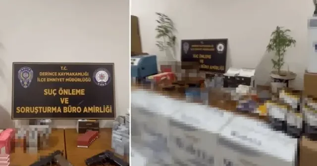 Kaçak tütüncüye operasyon: Silahlar ele geçirildi Kocaeli Haberleri