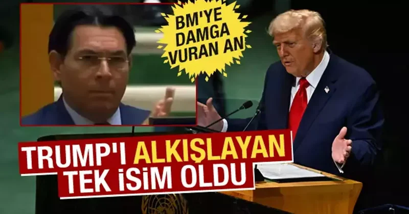 BM Genel Kurulu nda dikkat çeken an! Trump ın Filistin sözlerini tek bir isim alkışladı