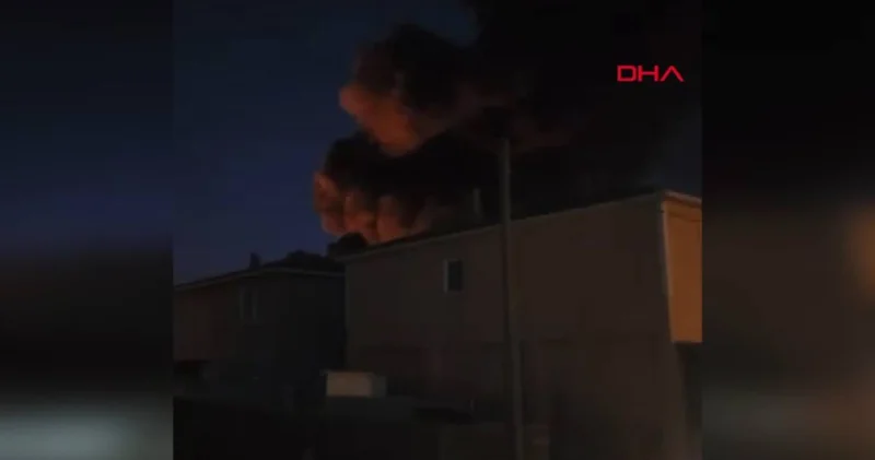 Hurdalıkta çıkan yangın 2 eve sıçradı