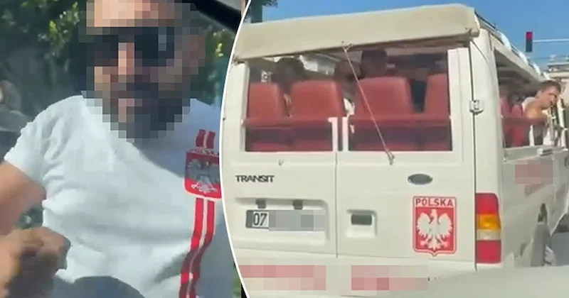 Trafikte turistlere dehşeti yaşattı! Önünü kesip aracının camını yumrukladı Sözcü Gazetesi