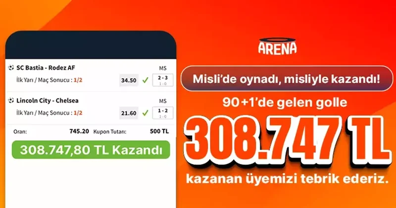 İki maçta 745 oran yakaladı 308.747,80 TL kazandı! İddaa Spor Haberleri