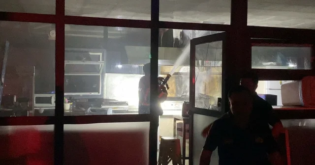 Özel okulun kantininde yangın Aydın Haberleri