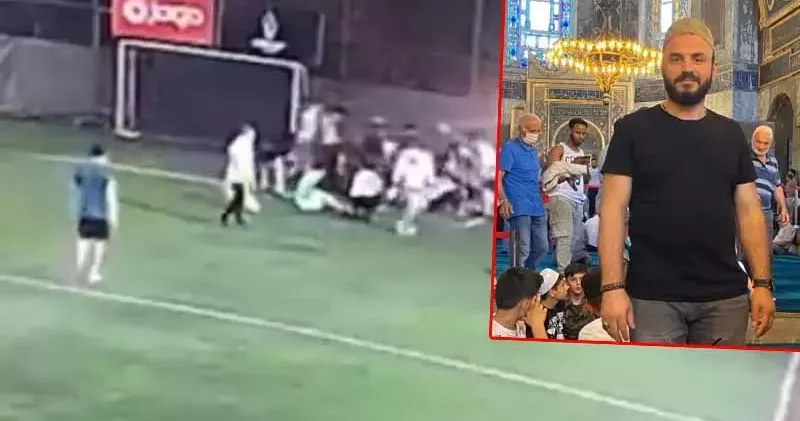 Kağıthane’de halı sahada kalp krizi geçirip hayatını kaybetti; o anlar kamerada