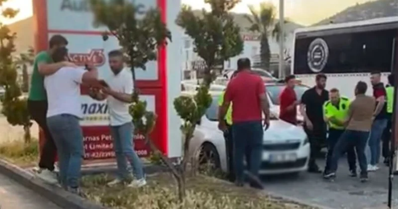 Bodrum da durdurulan otomobildeki alkollü şüpheliler polise saldırdı: 2 yaralı, 3 gözaltı
