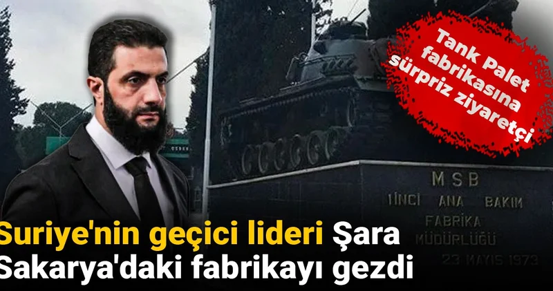 Tank Palet fabrikasına sürpriz ziyaretçi: Şara, Sakarya daki fabrikayı gezdi