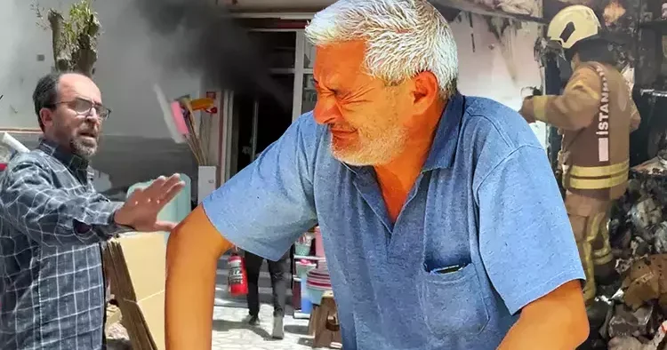 Avcılar da iş yerinde yangın! Gözyaşları içinde izledi