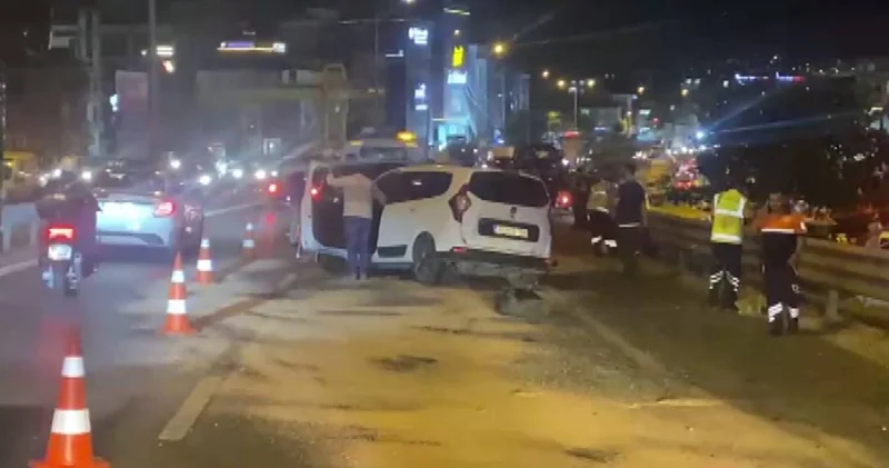 Pendik D 100 Karayolu nda zincirleme kaza!