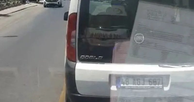 Muğla da ambulansa yol vermeyen sürücü gözaltına alındı