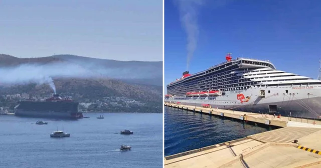 Bahama bayraklı 277 metrelik gemi Bodrum a 2 bin 556 yolcu getirdi Muğla Haberleri
