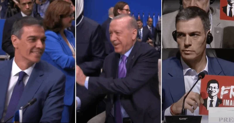 Erdoğan ın sitem ettiği Sanchez ile samimi sohbeti kamerada