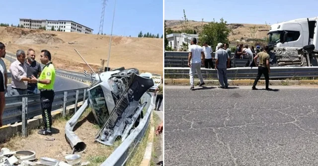 Takla attığı araç hurdaya döndü: Kazadan yara almadan kurtuldu Siirt Haberleri