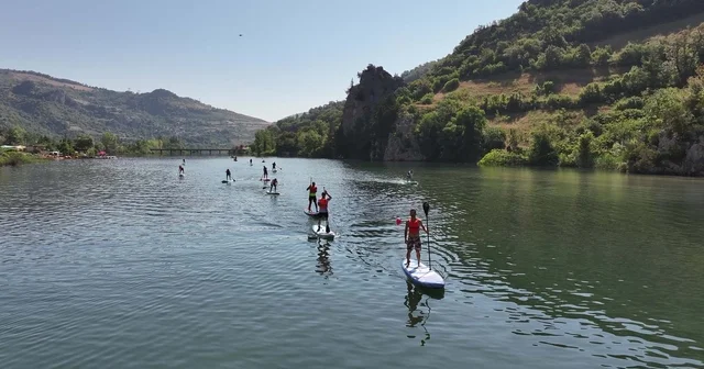 Kapıkayafest te SUP yarışı düzenlendi Samsun Haberleri
