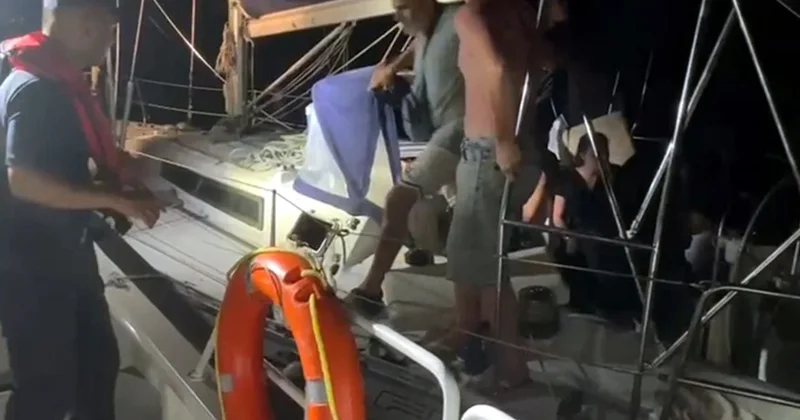 Göçmen dolu yelkenli tekne yakalandı Sözcü Gazetesi