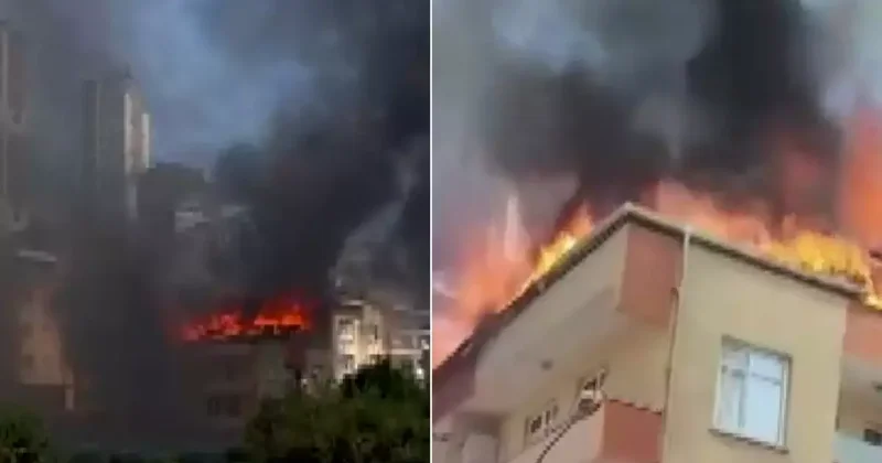 Ümraniye de Yangın Çıktı