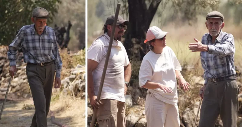 Bir asırdır antik kentte yaşayan Durmuş dedeyi zar zor ikna ettiler