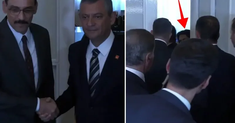 Özgür Özel İbrahim Kalın görüşmesine damga vuran isim! Kapının arkasına geçip...