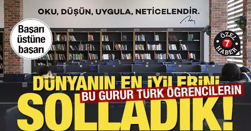 Sadece LGS değil: Türk öğrencilerden başarı üstüne başarı!Dünyanın en iyilerini solladılar