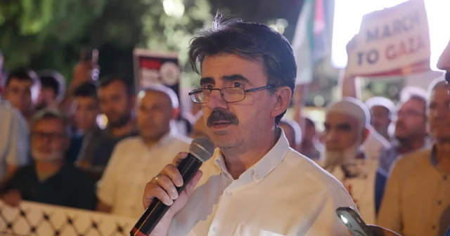 İsrail in Filistin e uyguladığı abluka Çorum da protesto edildi Çorum Haberleri