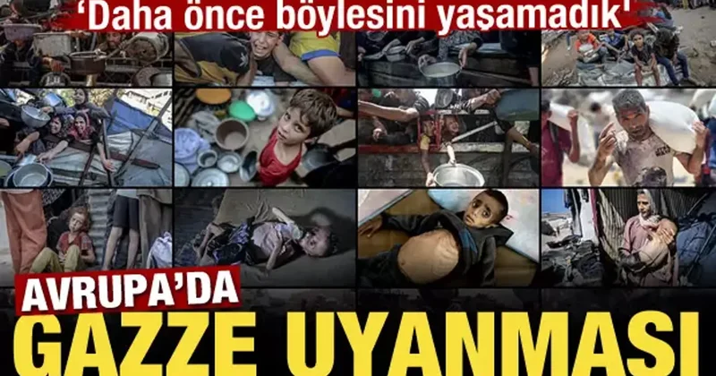 Avrupa da Gazze uyanması! Daha önce böylesini yaşamadık