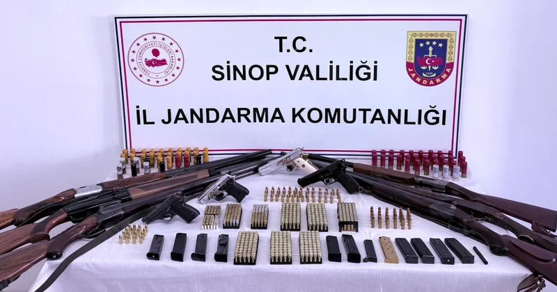 Sinop ta kaçakçılık operasyonu: Çok sayıda silah ele geçirildi Sözcü Gazetesi
