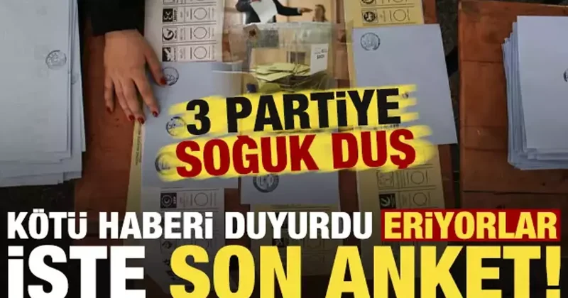3 partiye soğuk duş, kötü haberi duyurdu! Eriyorlar, işte GENAR ın son anket sonuçları...