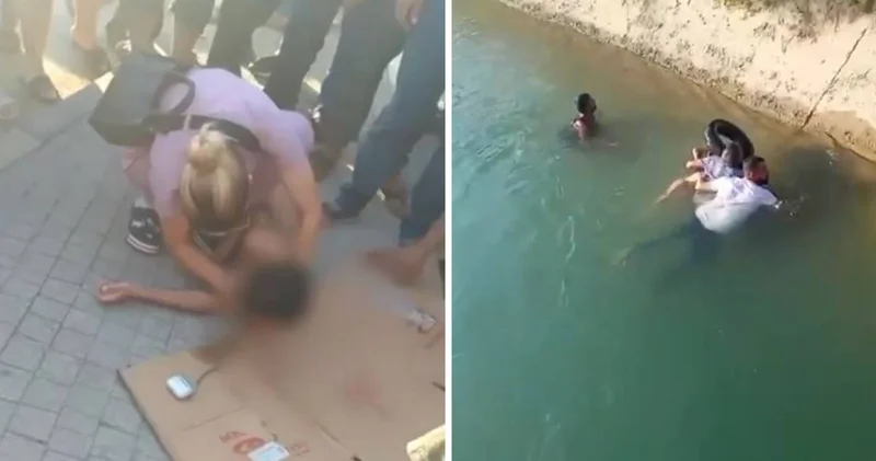 Sulama kanalına düşen çocuk için seferberlik: Vatandaşlar kurtardı