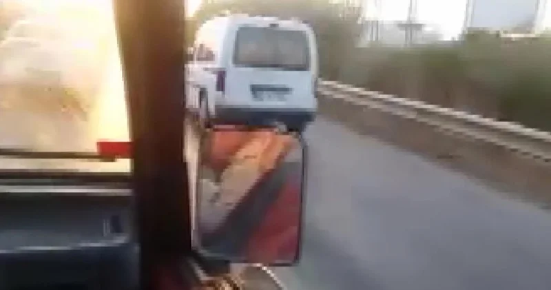 Emniyet şeridini kullanan uyanık sürücülere tepki