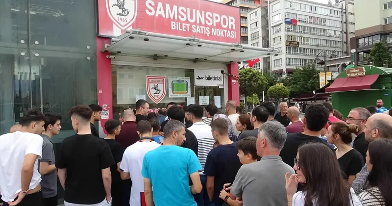 Samsunsporlu taraftarlar Panathinaikos maçı biletlerine yoğun ilgi gösterdi Fanatik Spor Haberleri Video