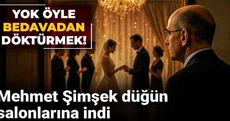 Yok öyle bedavadan döktürmek! Mehmet Şimşek düğün salonlarına indi