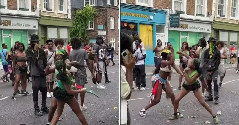 Dünyanın en büyük karnavalında kadınlar kavga etti, 104 kişi gözaltına alındı