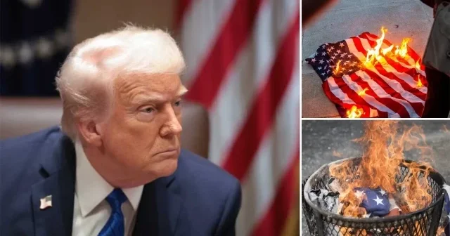 ABD bayrağına dokunan yandı: Verilecek cezayı Trump duyurdu Amerika Haberleri