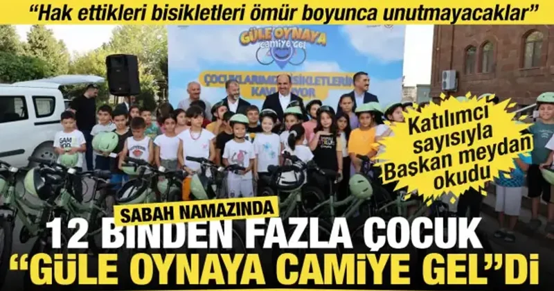 Başkan Altay, 40 gün sabah namazına giderek bisiklet kazanan çocuklarla buluştu