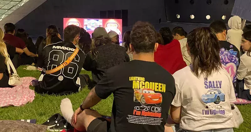 Ankara da sinemaseverler açık hava sinemasında bir araya geldi
