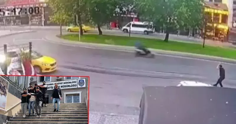 Beyoğlu nda haraç almak için iş yeri kurşunladılar: 3 gözaltı; o anlar kamerada