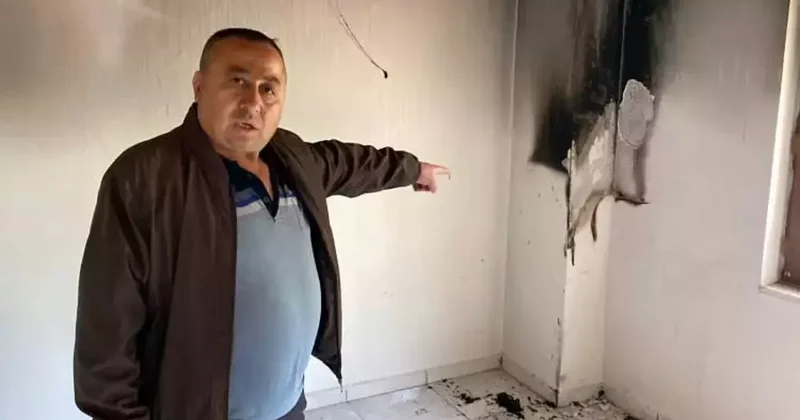 Kendi kendine yanan ev! 4 kere yandı sebebi bilinmiyor