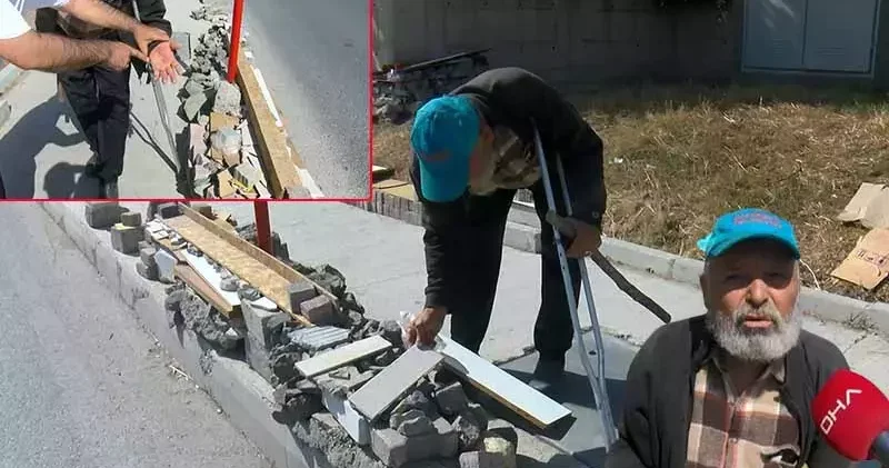Öğrenciler için otobüs durağına taşlarla bank yaptı