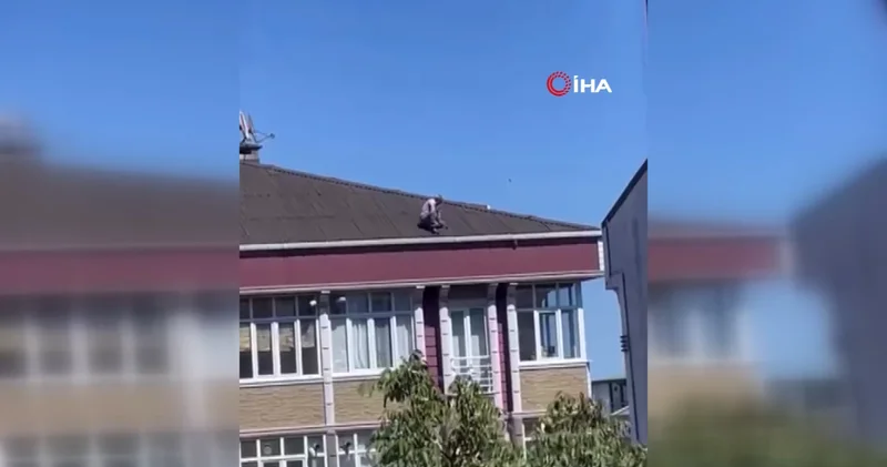 Tedbirsiz tamirat korkuttu: O anlar kamerada